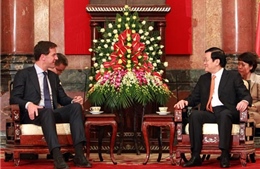 Chủ tịch nước Trương Tấn Sang tiếp Thủ tướng Hà Lan